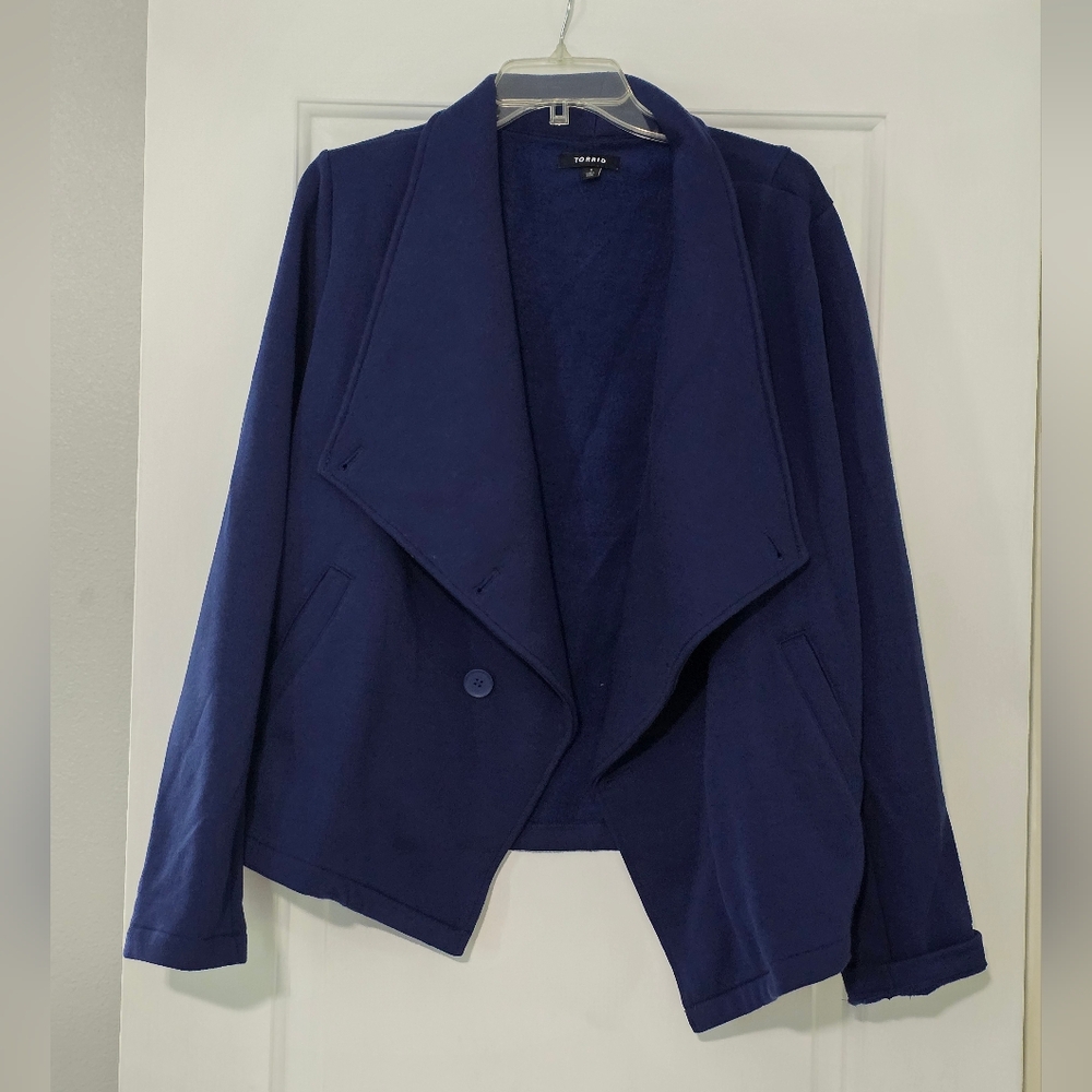 Women's Plus Blue Jacket